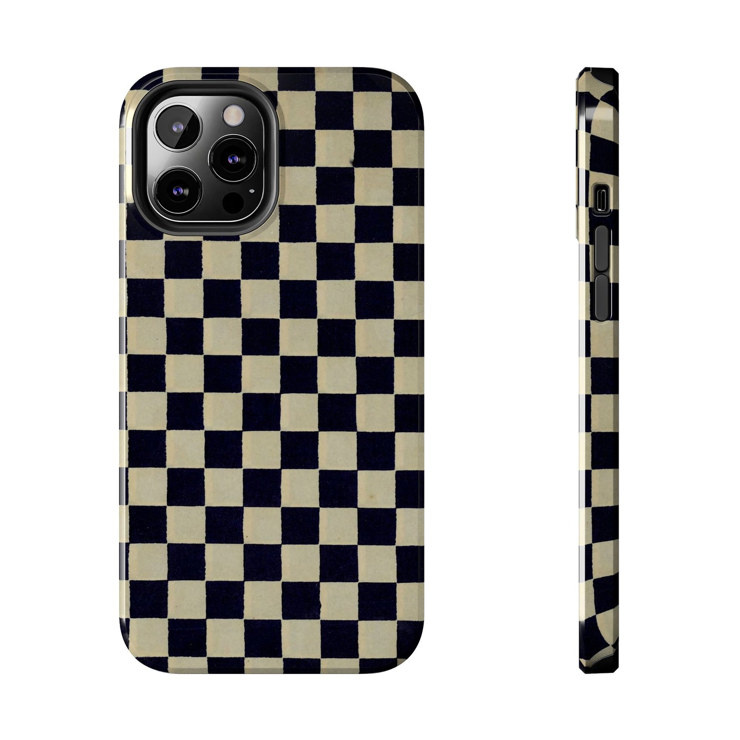 Ichimatsu Check Phone Case | Japanese Chiyogami Art | Taisho Modern Design 1926