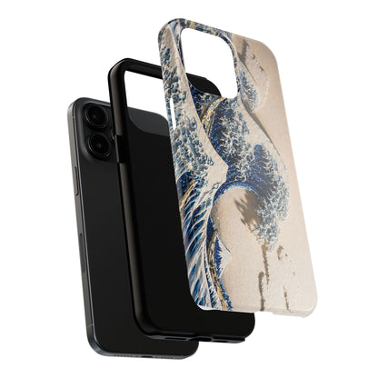 Great Wave 3D Embossed Tough Phone Case – Hokusai Japanese Art