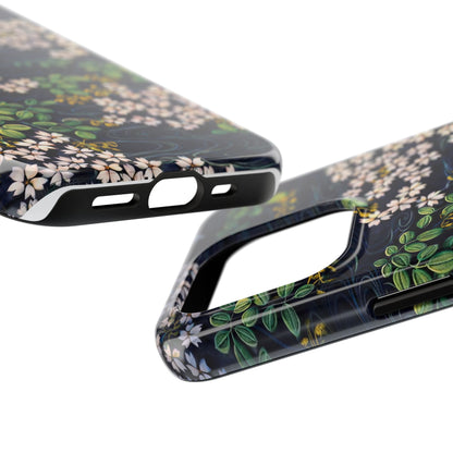 Sakura River Night Phone Case – Japanese Chiyogami Inspired Design