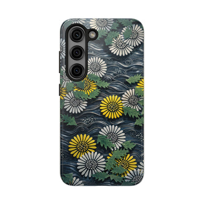 Japanese Dandelion Moonlight Tough Phone Case | Kamisaka Sekka 1901 | Meiji Era Art