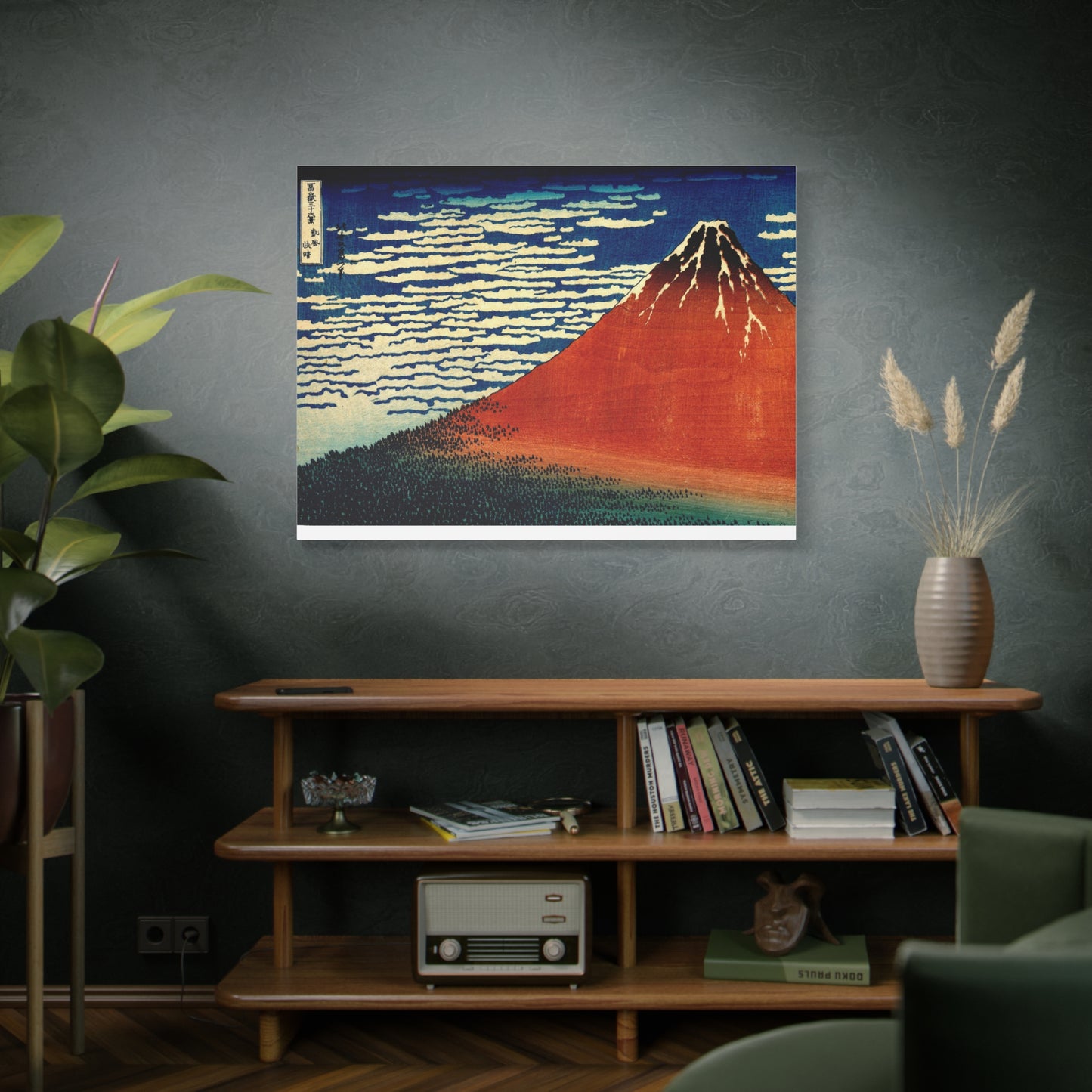 Red Fuji Canvas Print - Hokusai Fine Wind Clear Morning Japanese Ukiyo-e Wall Art
