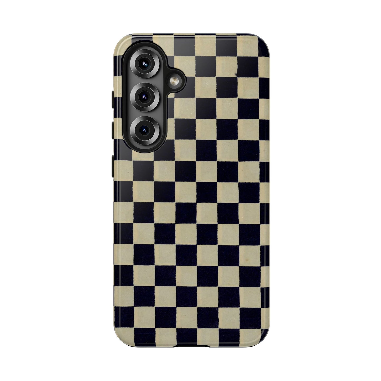 Ichimatsu Check Phone Case | Japanese Chiyogami Art | Taisho Modern Design 1926
