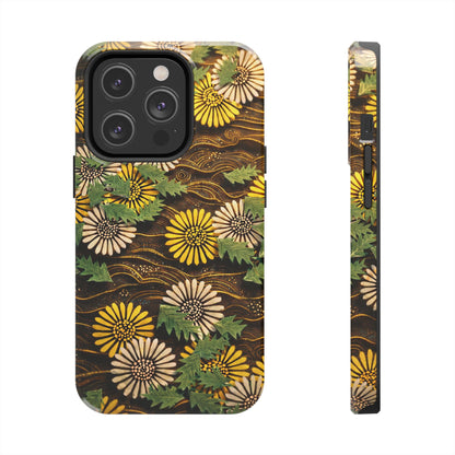 Japanese Dandelion Tough Phone Case | Kamisaka Sekka Zuanbyakushu 1901 | Meiji Era Art