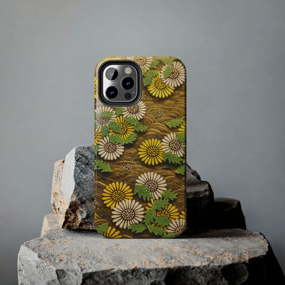 Japanese Dandelion Morning Glow Tough Phone Case | Kamisaka Sekka 1901 | Meiji Era Art