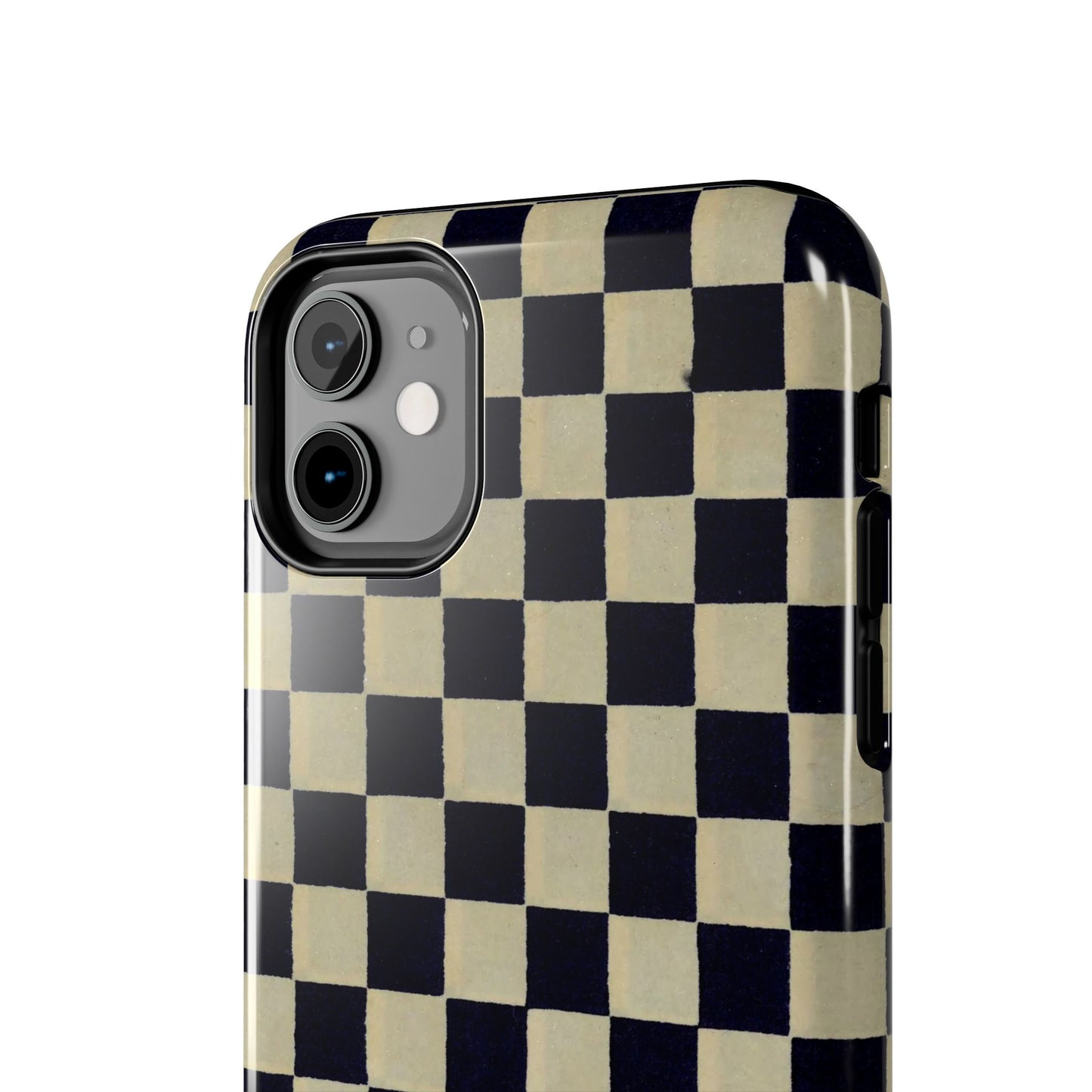 Ichimatsu Check Phone Case | Japanese Chiyogami Art | Taisho Modern Design 1926