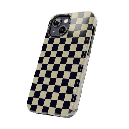 Ichimatsu Check Phone Case | Japanese Chiyogami Art | Taisho Modern Design 1926