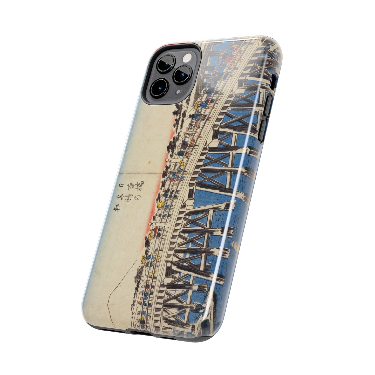 浮世絵ブリッジ・ミニマルスマホケース Ukiyo-e Bridge Minimalist Phone Case