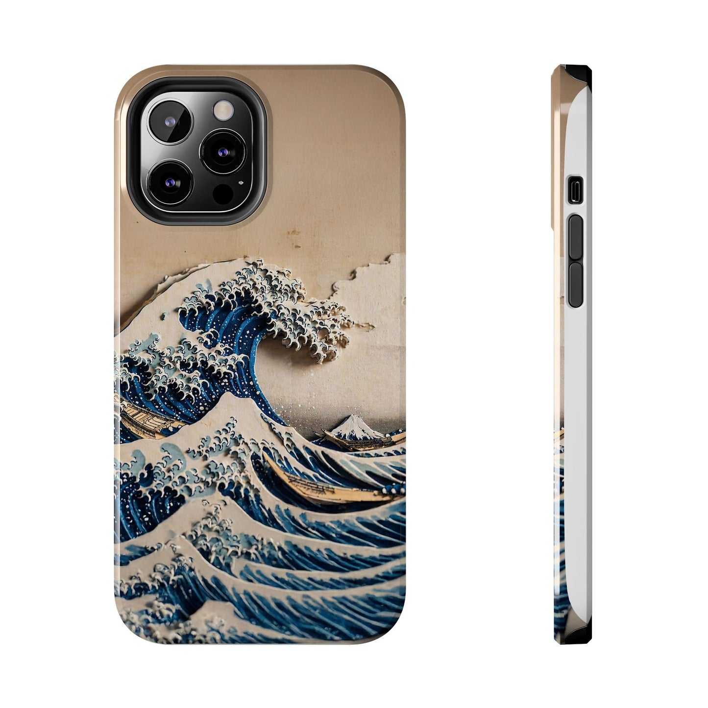 Japanese Great Wave Phone Case | Hokusai Katsushika 3D Art | Edo Era Masterpiece | Fuji Mountain