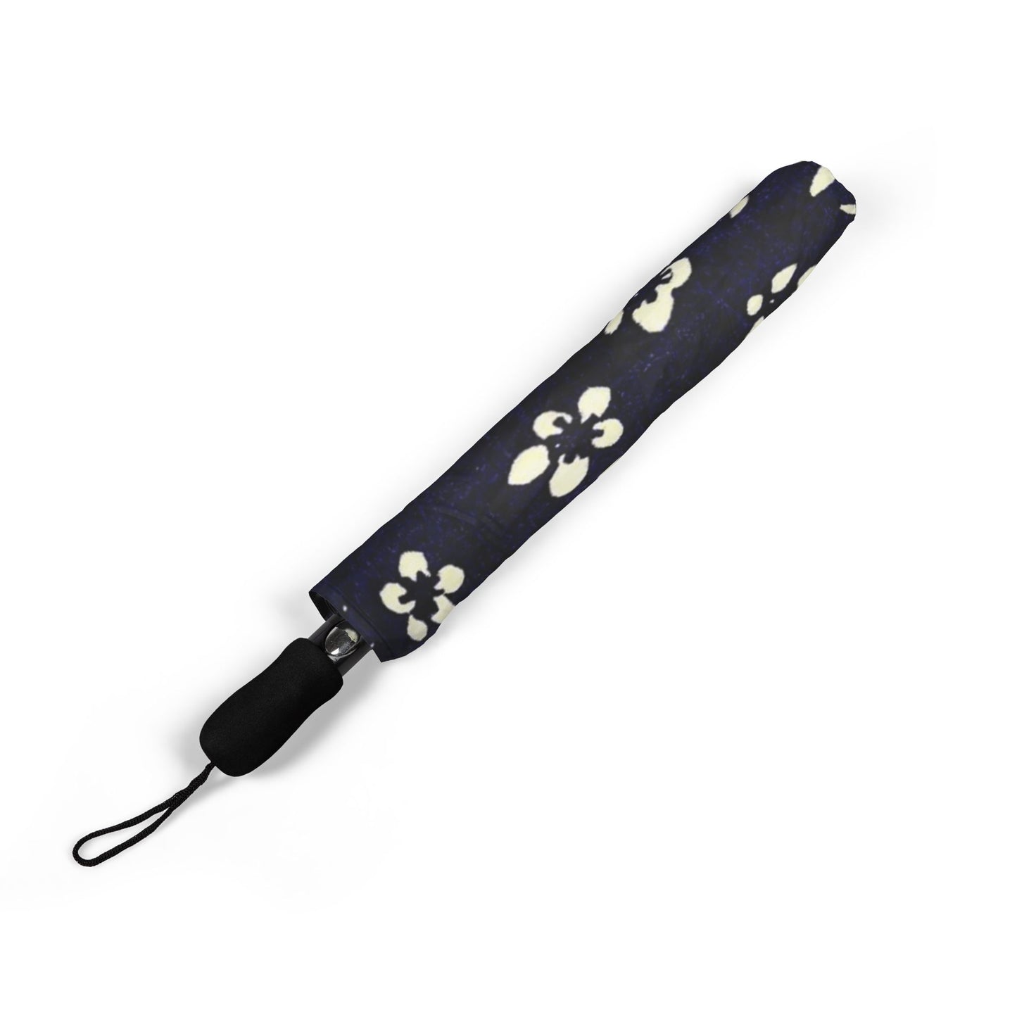 Taisho Kasakasa Stories - Shochikubai Indigo Chiyogami Umbrella - Pine Bamboo Plum Lucky Pattern 1926