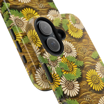 Japanese Dandelion Morning Glow Tough Phone Case | Kamisaka Sekka 1901 | Meiji Era Art