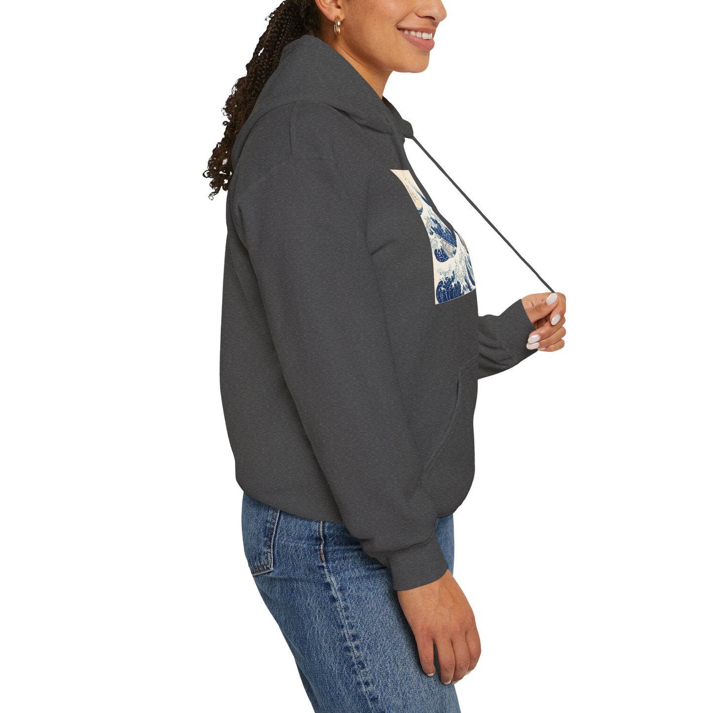 Great Wave off Kanagawa Hoodie - Hokusai Japanese Ukiyo-e Unisex Sweatshirt