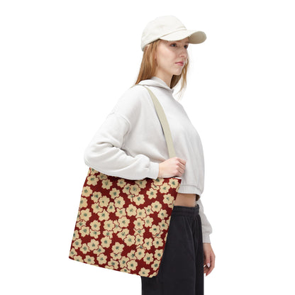 Japanese Sakura Tote Bag - Taisho Era Chiyogami Washi Pattern Vintage Design