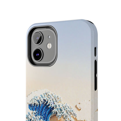 Japanese Great Wave Morning Glow Phone Case | Hokusai 3D Art | Edo Era Masterpiece
