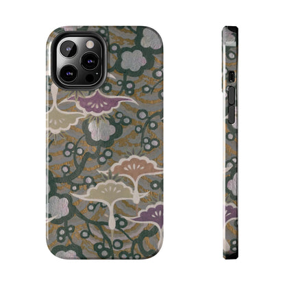 Meiji Era Dancing Cranes & Plum Phone Case | 1901 Zuan Hyakushu | Gold & Silver Japanese Art