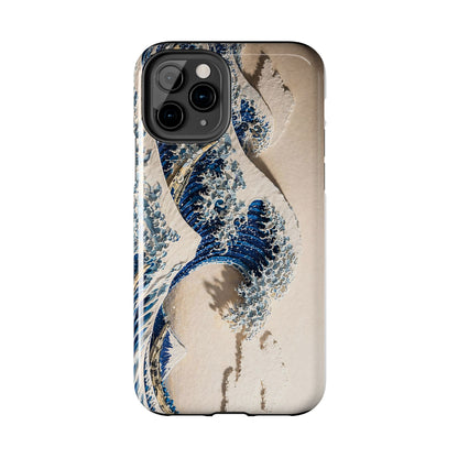 Great Wave 3D Embossed Tough Phone Case – Hokusai Japanese Art