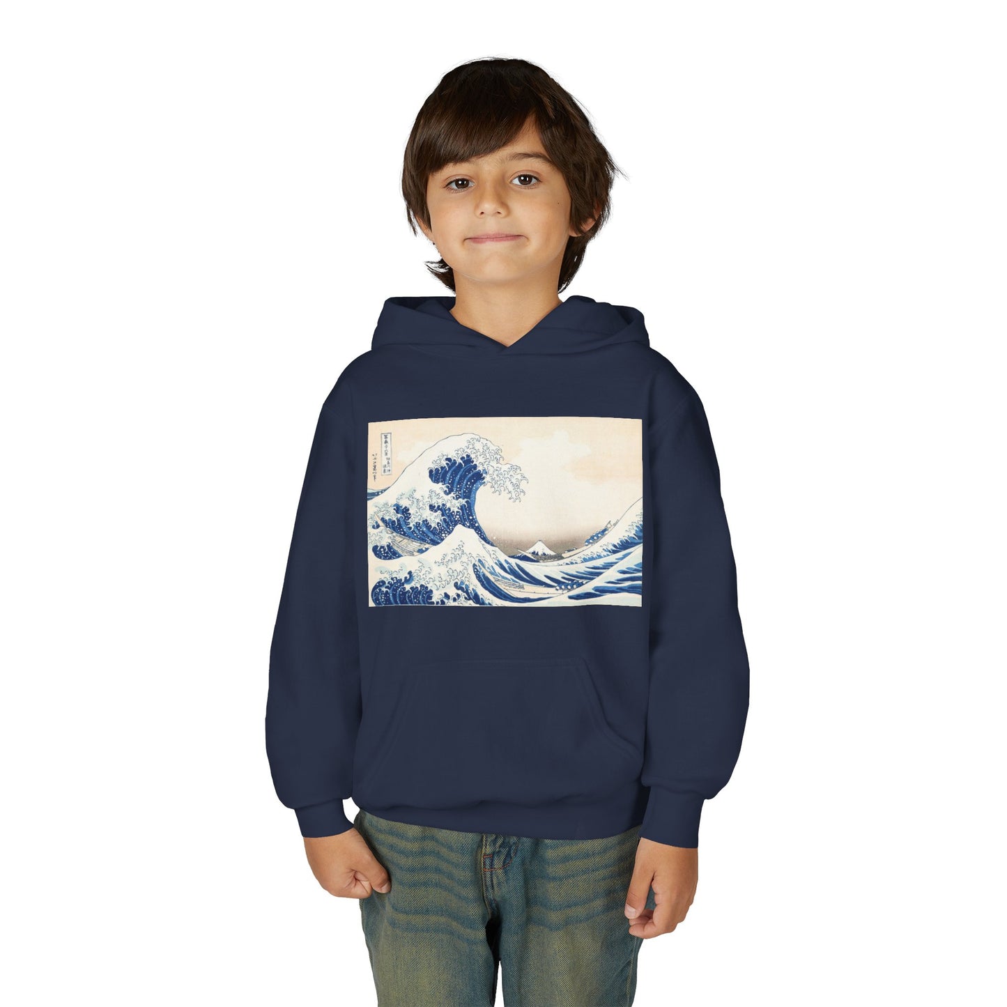 Great Wave off Kanagawa Kids Hoodie - Hokusai Japanese Art Youth Sweatshirt