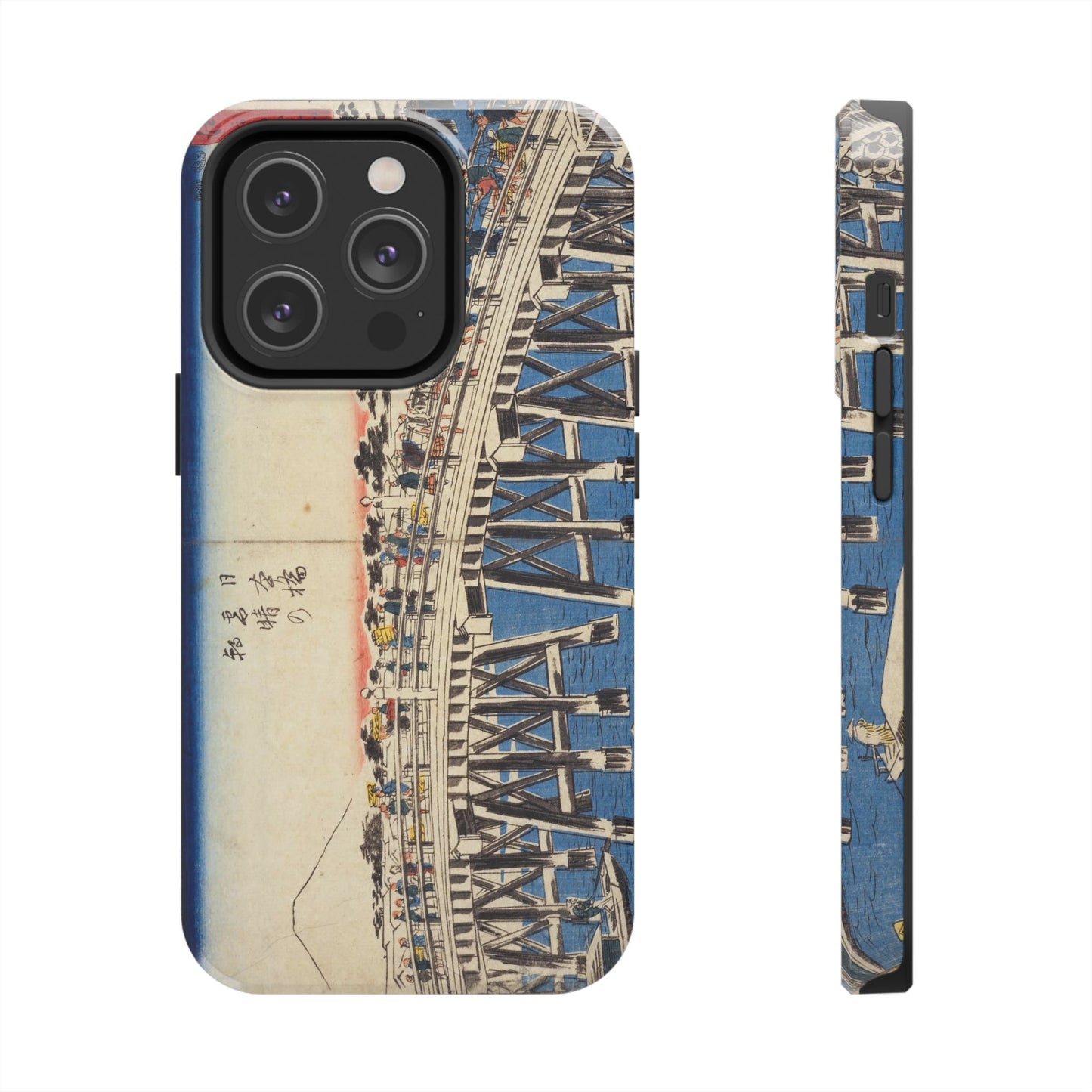 浮世絵ブリッジ・ミニマルスマホケース Ukiyo-e Bridge Minimalist Phone Case