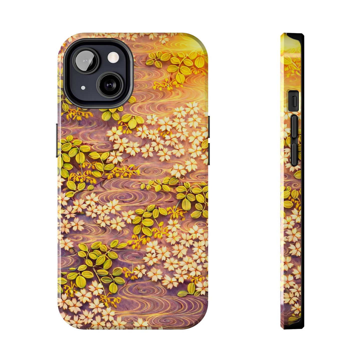 Sakura River Morning Light Phone Case – Japanese Chiyogami Inspired