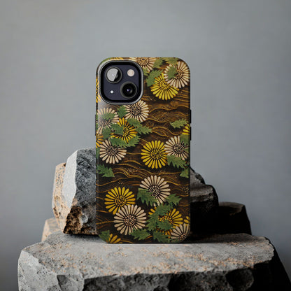 Japanese Dandelion Tough Phone Case | Kamisaka Sekka Zuanbyakushu 1901 | Meiji Era Art