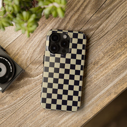 Ichimatsu Check Phone Case | Japanese Chiyogami Art | Taisho Modern Design 1926