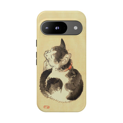 Sleeping Cat iPhone Case | Meiji Era Japanese Ink Painting | Ukiyo-e Art Phone Case | Vintage Japan Cat Gift