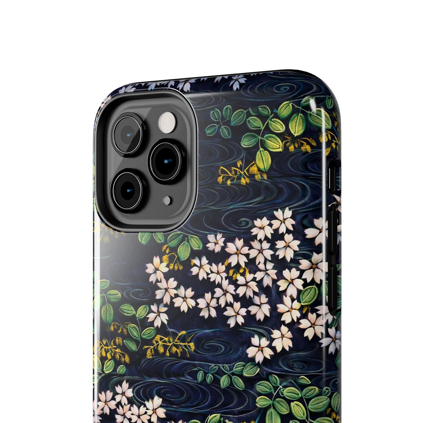 Sakura River Night Phone Case – Japanese Chiyogami Inspired Design