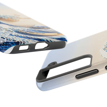 Japanese Great Wave Morning Glow Phone Case | Hokusai 3D Art | Edo Era Masterpiece