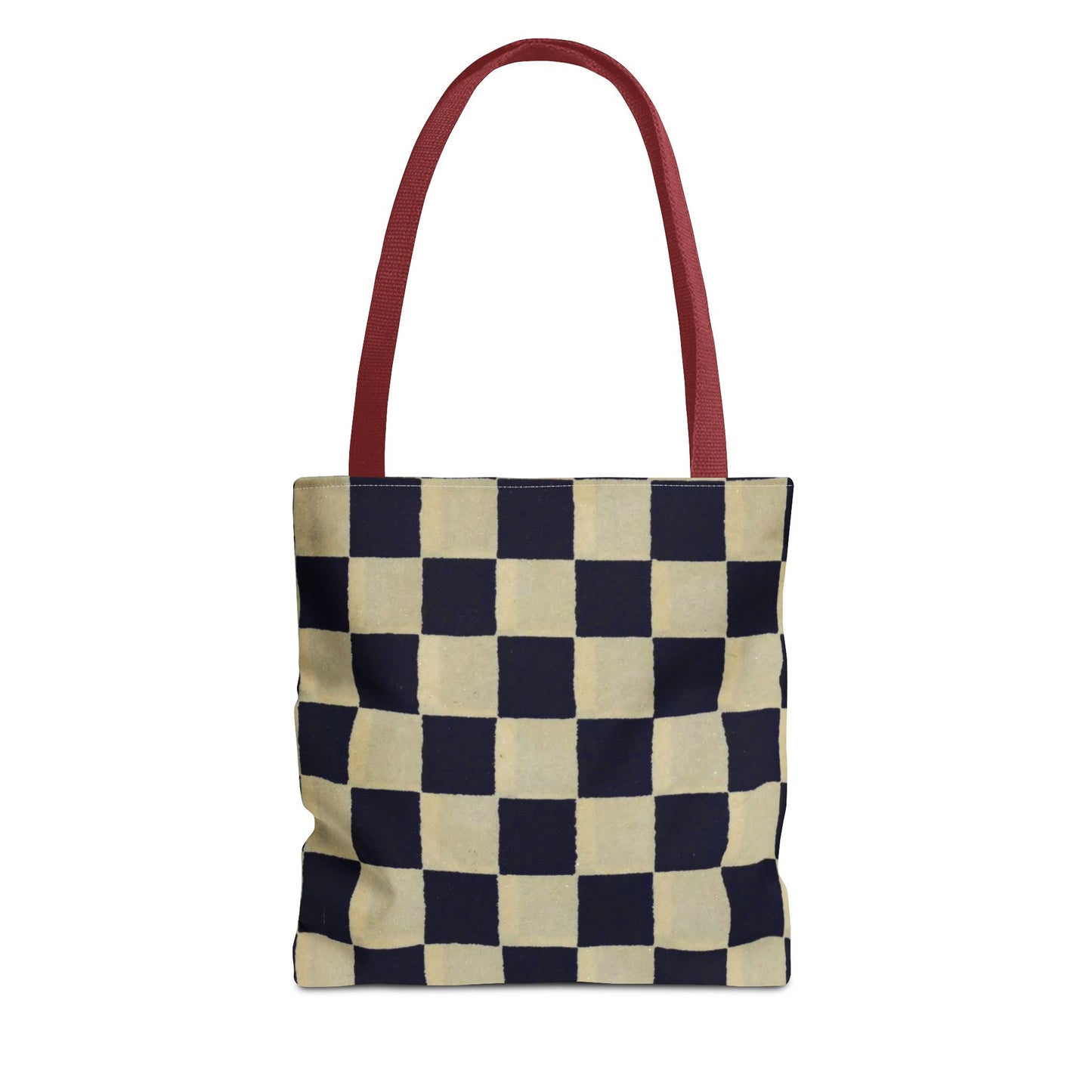 Black & White Ichimatsu Checkered Tote Bag – Japanese Traditional Pattern, Minimalist Everyday Bag