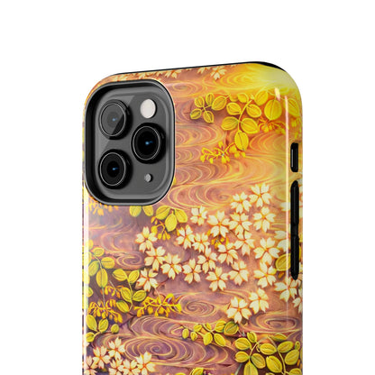Sakura River Morning Light Phone Case – Japanese Chiyogami Inspired