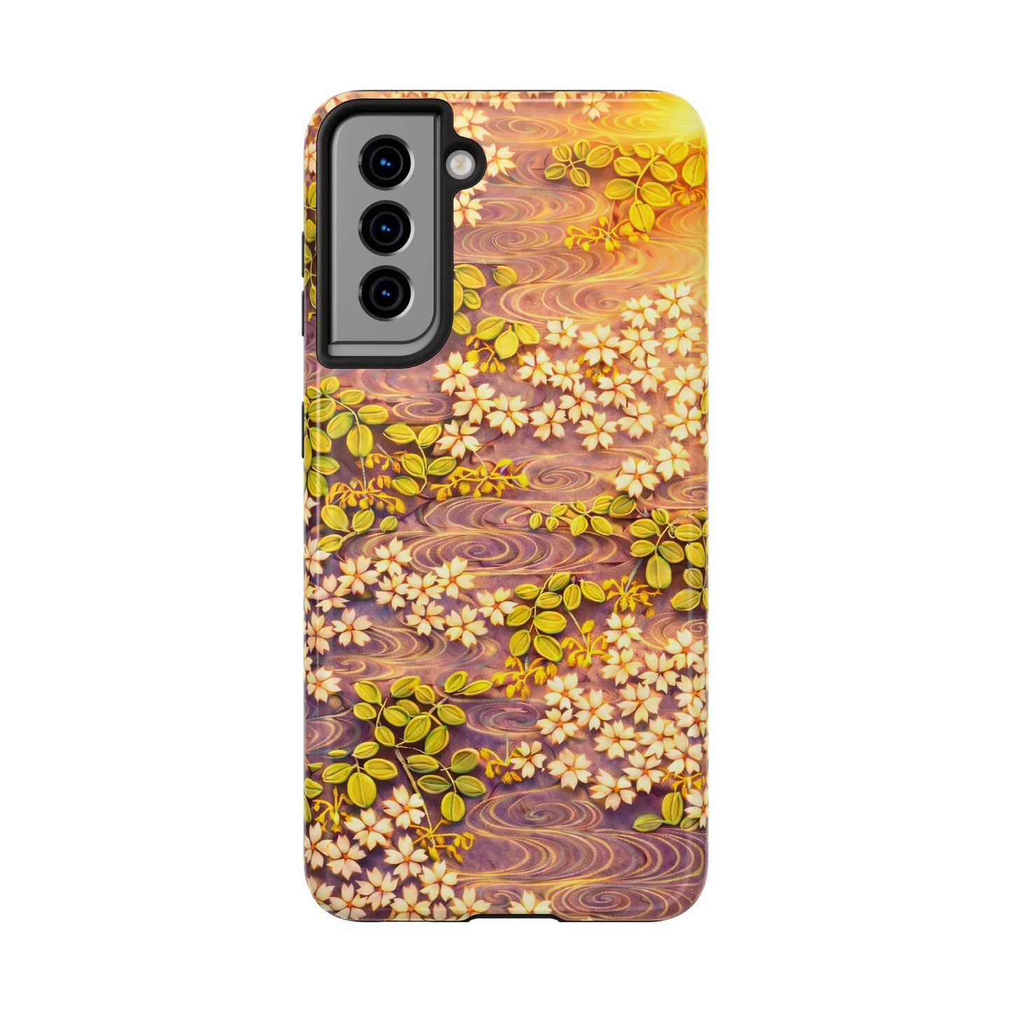 Sakura River Morning Light Phone Case – Japanese Chiyogami Inspired