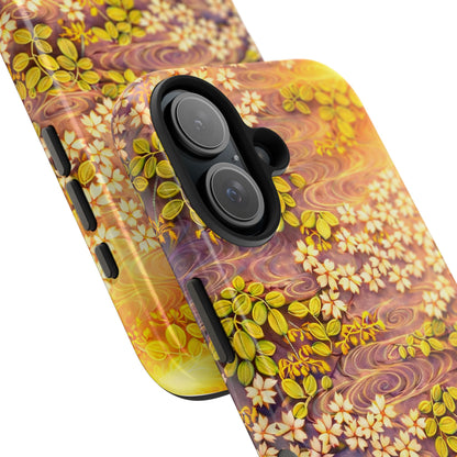 Sakura River Morning Light Phone Case – Japanese Chiyogami Inspired