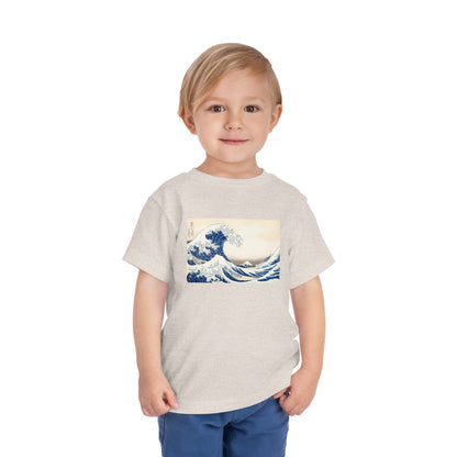 Great Wave off Kanagawa Toddler T-Shirt - Hokusai Japanese Art Kids Tee