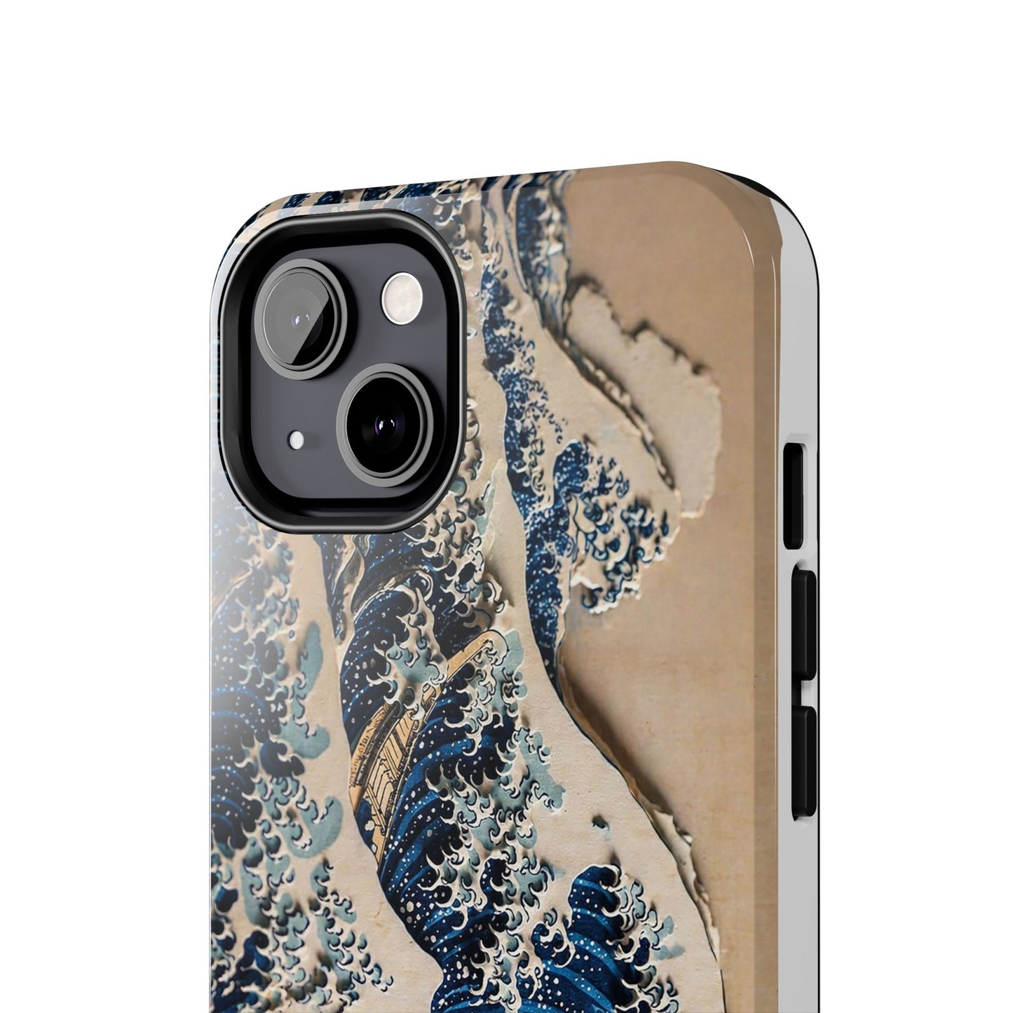 Great Wave 3D Shadow Relief Tough Phone Case – Hokusai Japanese Art