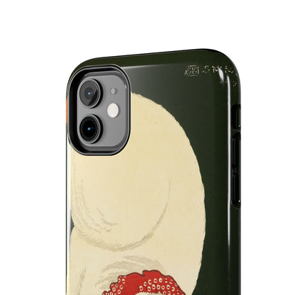 Taisho Era Lucky White Cat Phone Case | 1921 Japanese Woodblock Art | Zen Cat Design