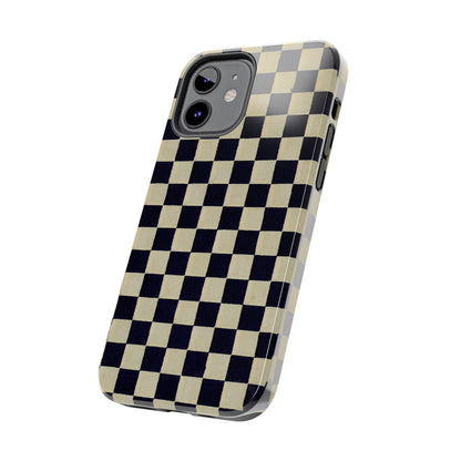 Ichimatsu Check Phone Case | Japanese Chiyogami Art | Taisho Modern Design 1926