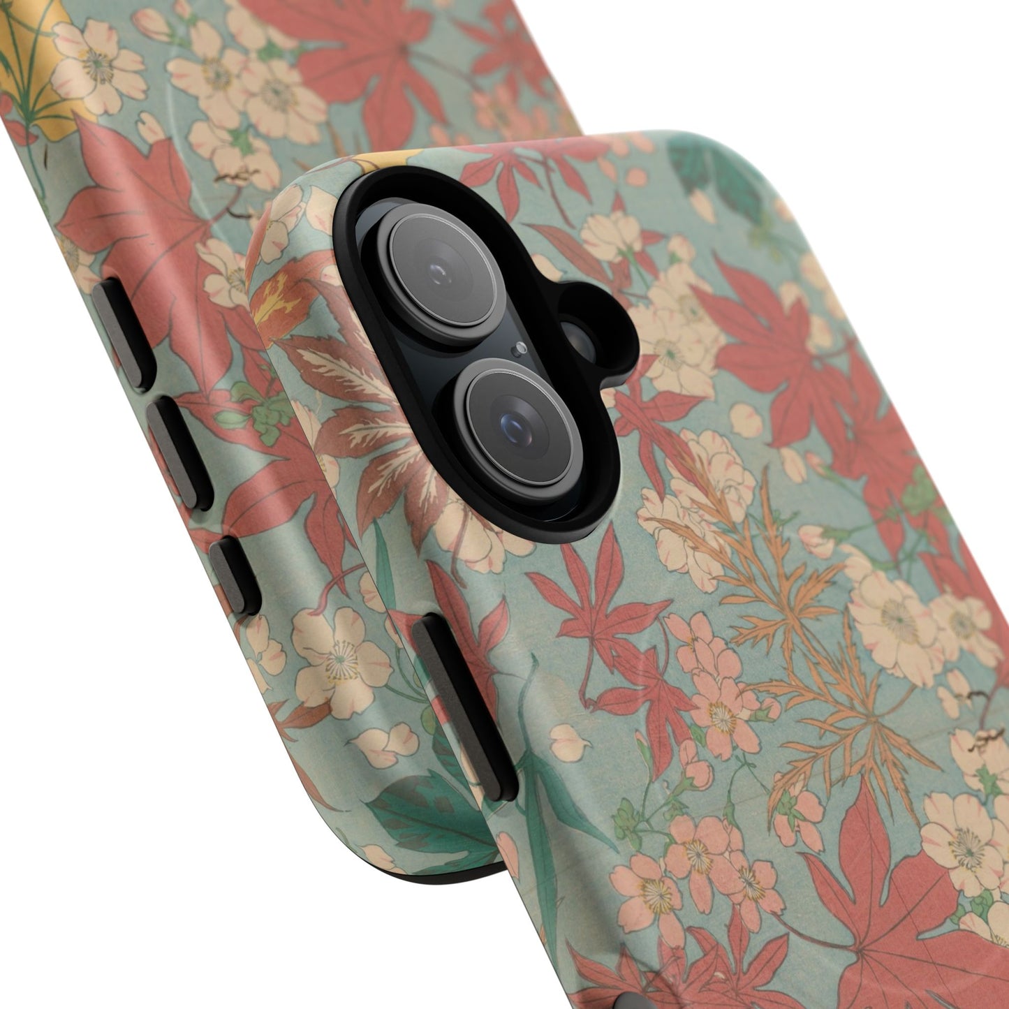 Meiji Era Maple & Autumn Bloom Phone Case | "Chiyogami Mihon" Japanese Archive Art