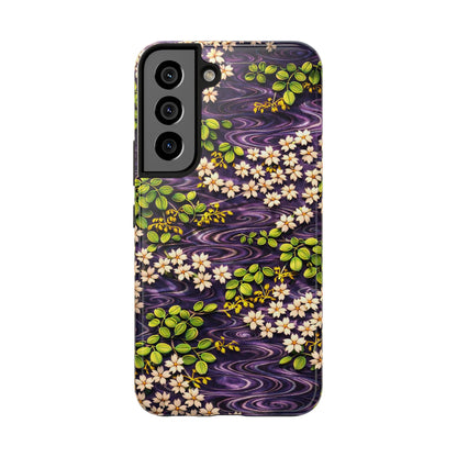 Sakura River Phone Case – Japanese Chiyogami Inspired Design