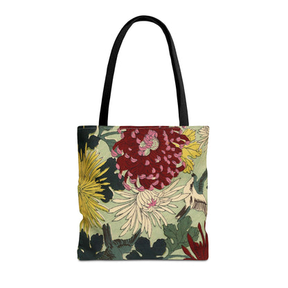 Japanese Chiyogami Floral Tote Bag – Traditional Washi Pattern Inspired by Taisho Era Design