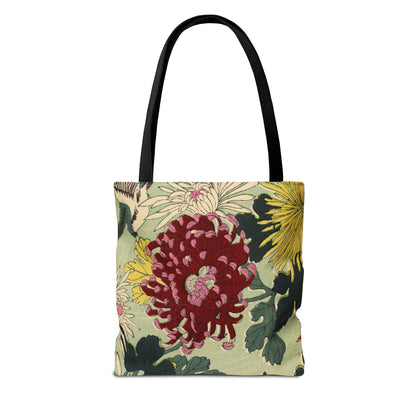 Japanese Chiyogami Floral Tote Bag – Traditional Washi Pattern Inspired by Taisho Era Design