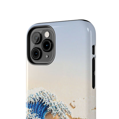 Japanese Great Wave Morning Glow Phone Case | Hokusai 3D Art | Edo Era Masterpiece