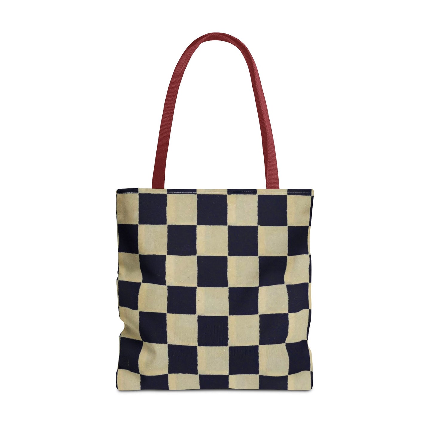 Black & White Ichimatsu Checkered Tote Bag – Japanese Traditional Pattern, Minimalist Everyday Bag