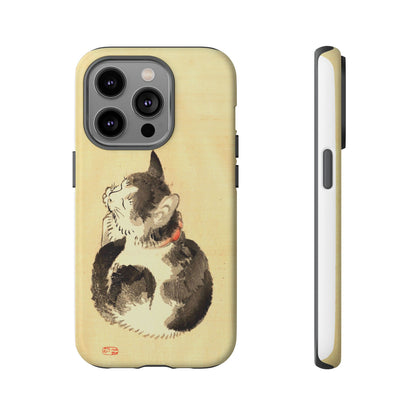 Sleeping Cat iPhone Case | Meiji Era Japanese Ink Painting | Ukiyo-e Art Phone Case | Vintage Japan Cat Gift