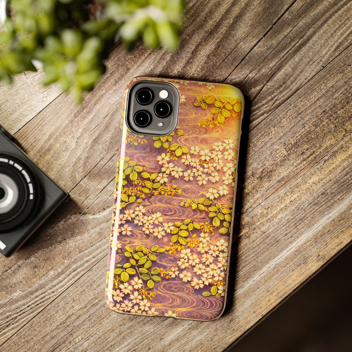 Sakura River Morning Light Phone Case – Japanese Chiyogami Inspired