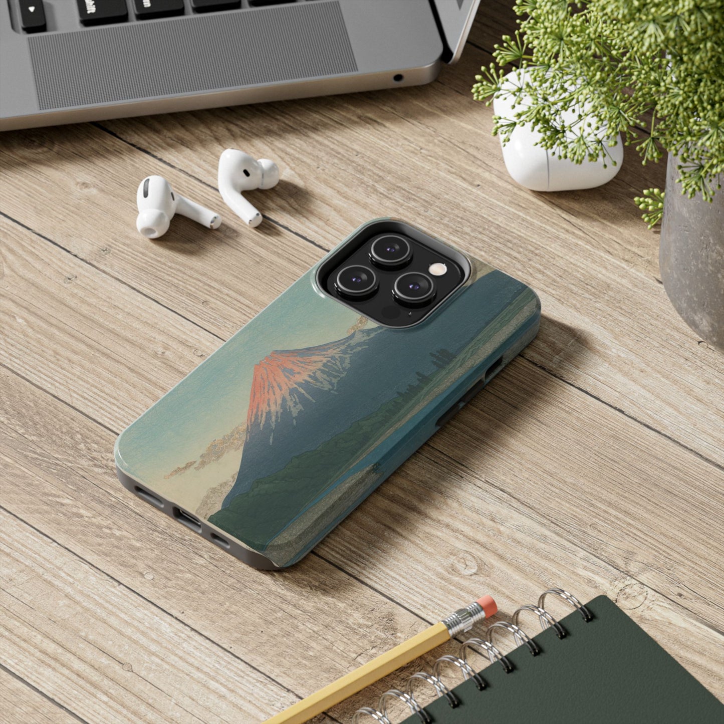 Red Fuji Japanese Ukiyo-e Phone Case - Hokusai Mount Fuji Art Cover
