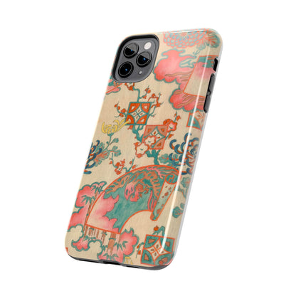 Meiji Era Fan & Chrysanthemum Phone Case | 1901 Zuan Hyakushu | Japanese Art