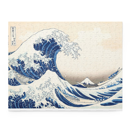 “Hokusai Great Wave Jigsaw Puzzle – Japanese Art Gift”(120/252/500 pcs)