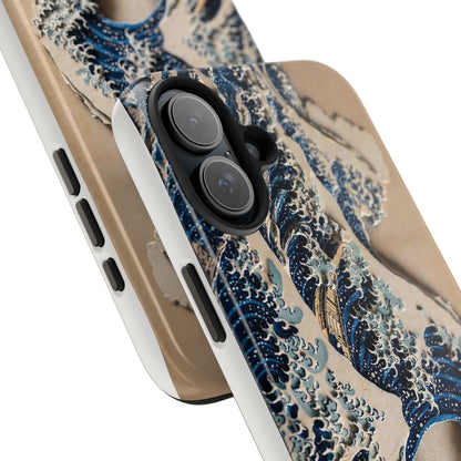 Great Wave 3D Shadow Relief Tough Phone Case – Hokusai Japanese Art