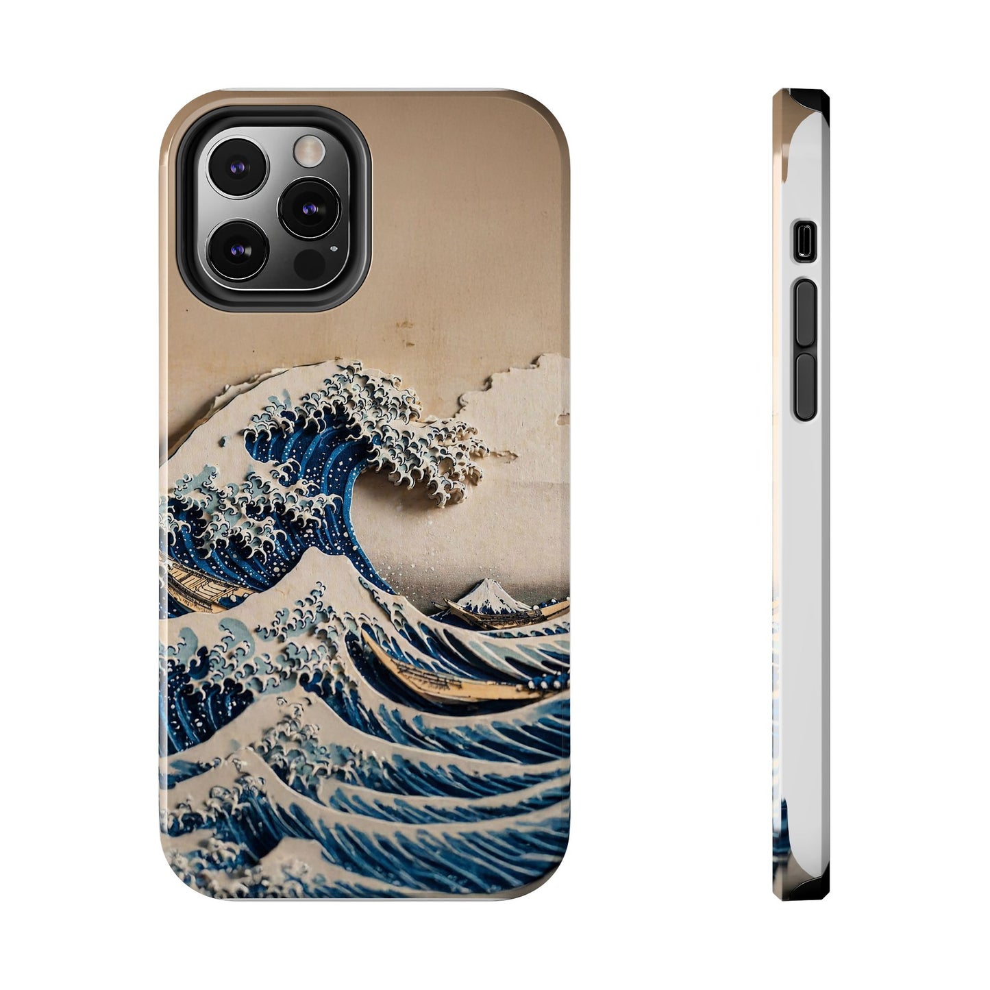 Japanese Great Wave Phone Case | Hokusai Katsushika 3D Art | Edo Era Masterpiece | Fuji Mountain