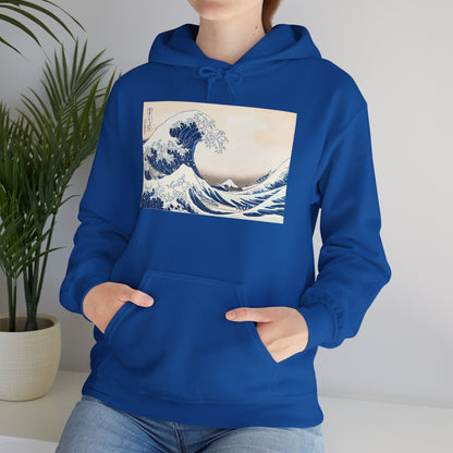 Great Wave off Kanagawa Hoodie - Hokusai Japanese Ukiyo-e Unisex Sweatshirt