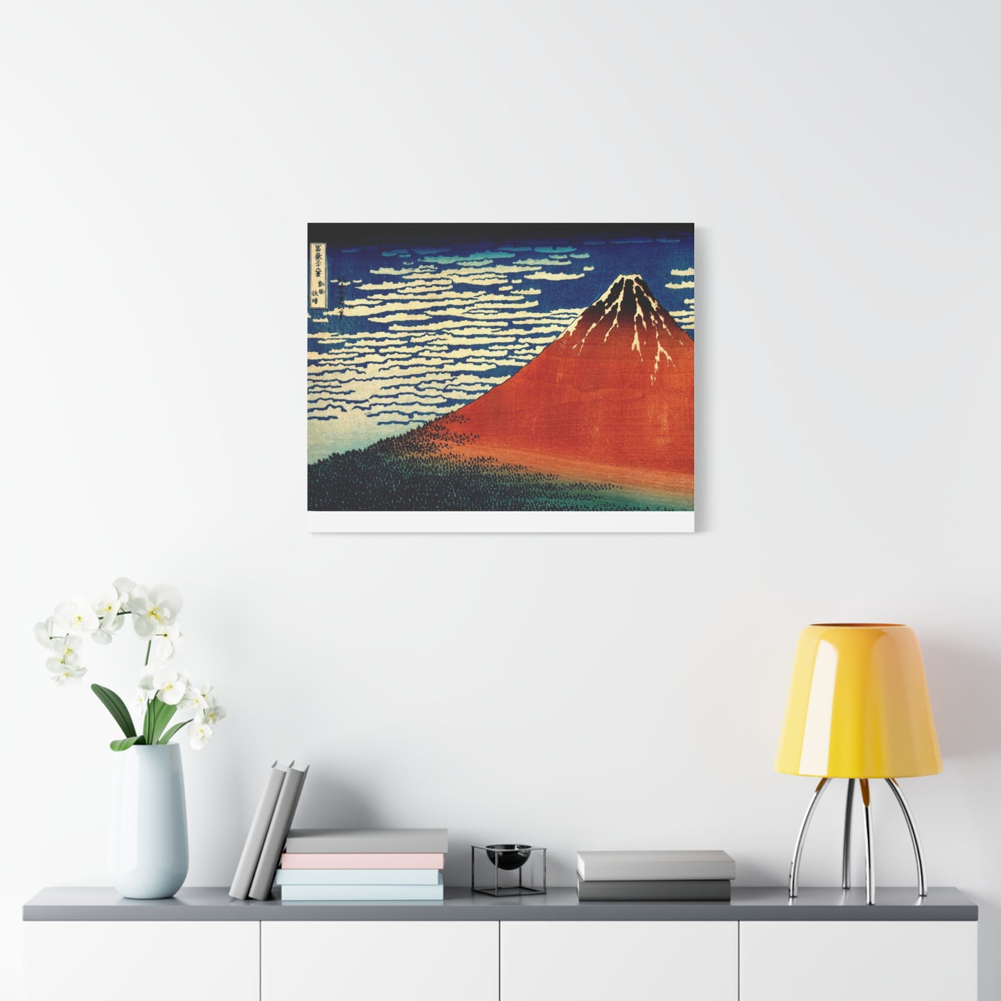 Red Fuji Canvas Print - Hokusai Fine Wind Clear Morning Japanese Ukiyo-e Wall Art